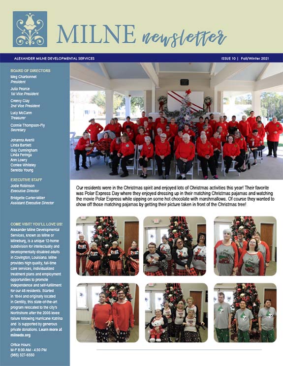 Milne Fall-Winter 2020 Newsletter